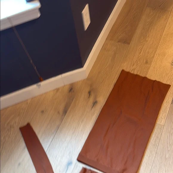 Bebe Rust Ribbed Crop Top with matching skirt - Picture 4 of 4